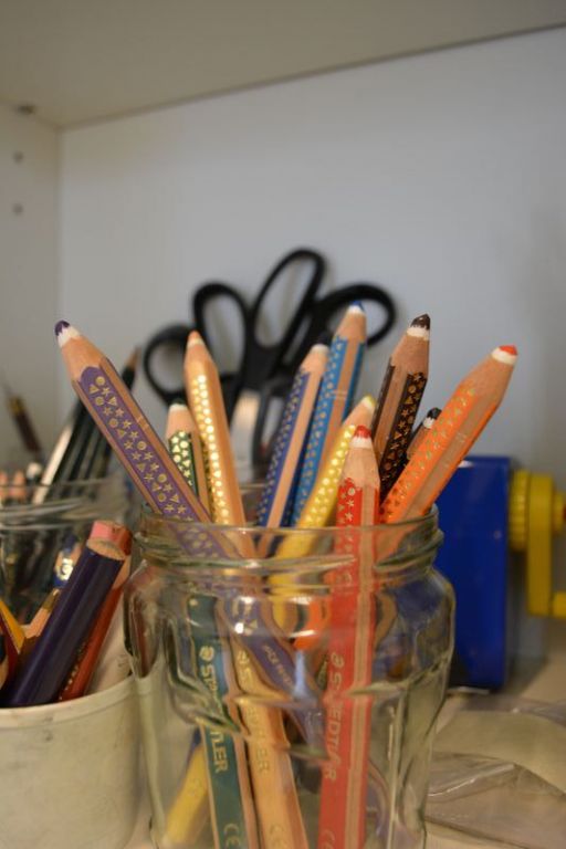 Malutensilien für die Kunsttherapie
